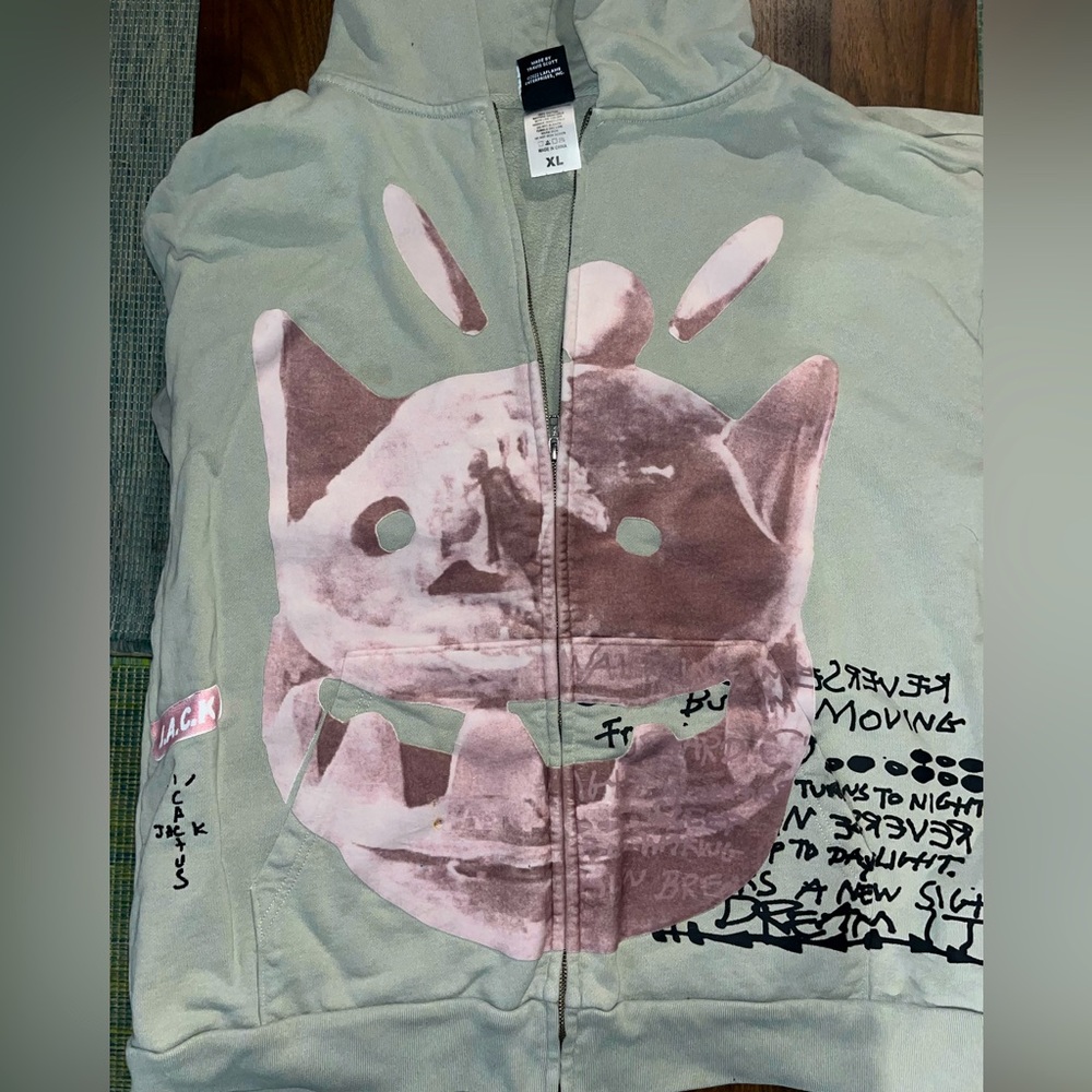 CACTUS JACK BY TRAVIS SCOTT GREEN AND TAN JACKET